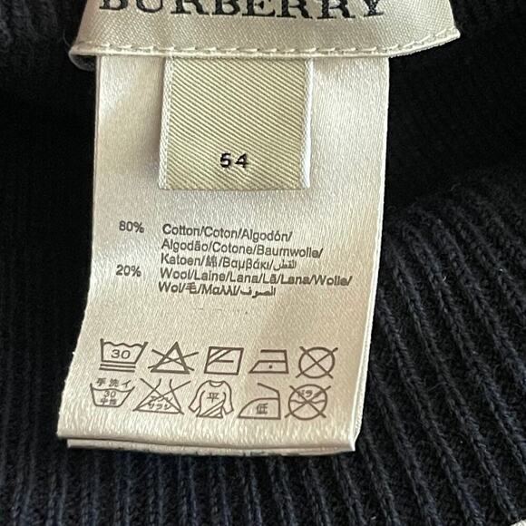 Burberry Women\'s Cotton & Wool Newsboy Cap Size 54 EU SMALL main image 5